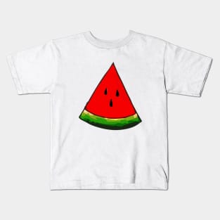 Triangular piece of watermelon Kids T-Shirt